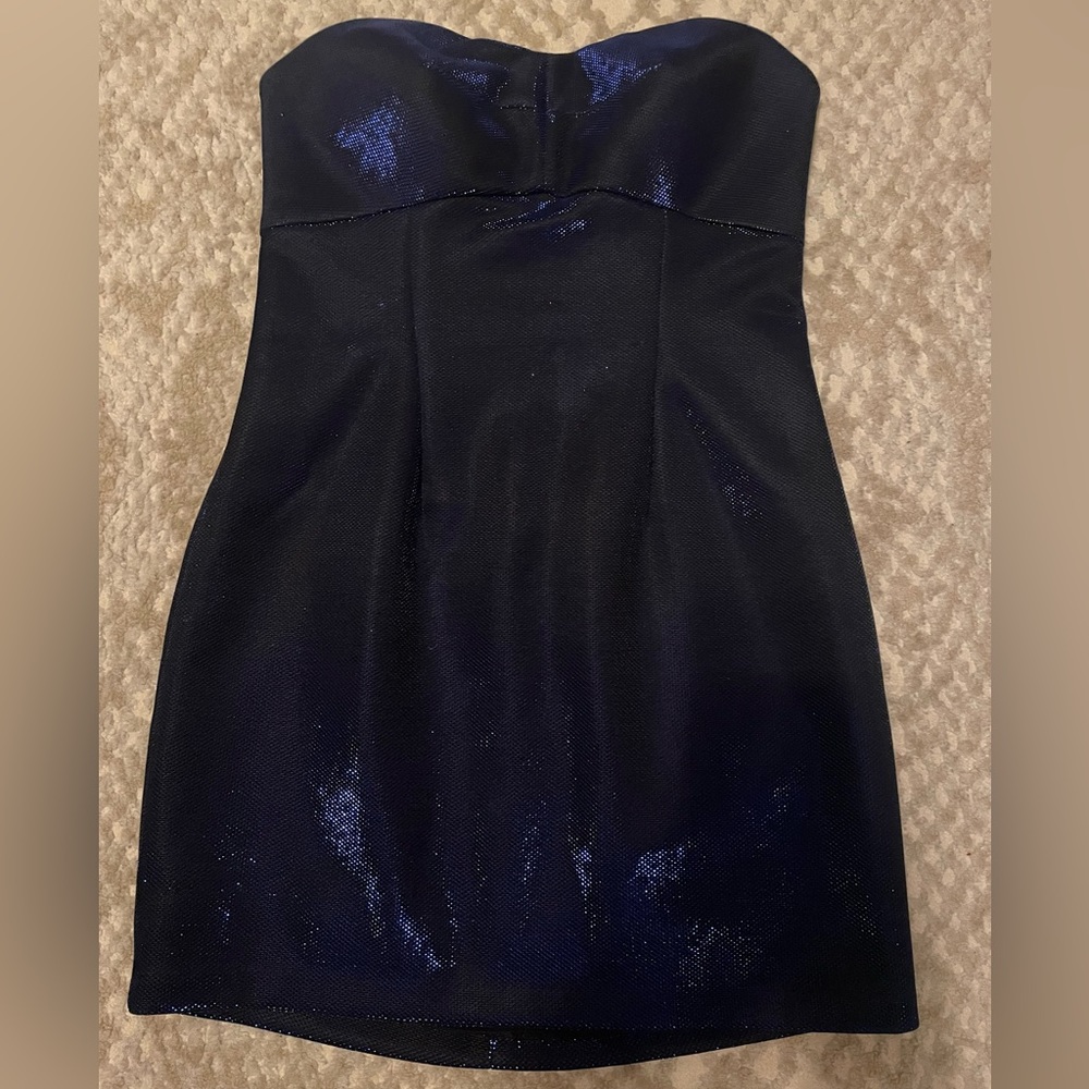 Blue Shimmer Guess Mini Dress